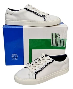 Zapatillas deportivas con volantes TORYSPORT para mujer blancas de cuero azul marino EU 40 UK 8 - Imagen 1 de 20