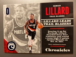 Panini Chronicles Blue 2017-18/199 Damian Lillard #19 - Imagen 1 de 2
