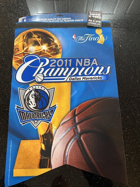 Dallas Mavericks 2011 NBA Champions Banner/Flag 18.5 x 11.5