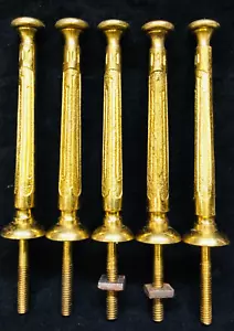 5 Antique Curtain Tie Backs Hold Backs Machine Screw Threaded Square Nut, Car - Picture 1 of 6