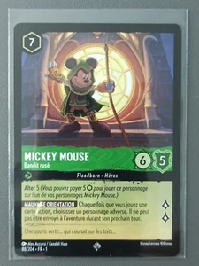 Carte LORCANA FR - Chapitre 1 88/204 Mickey Mouse - Super rare non Foil Neuf - Imagen 1 de 2
