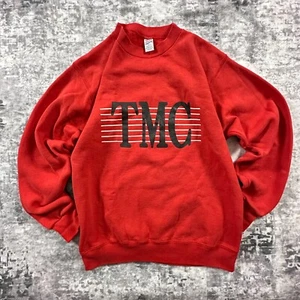 VTG 90s Truett McConnell College Sweatshirt Adult Large Red Bible College Soffe - Picture 1 of 7