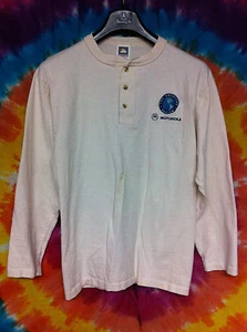 Vintage Off White MOTOROLA Langarm Hemd - Herren Größe M (Selling Collection) - Bild 1 von 5