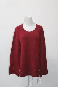 Style & Co. Women's Sweater Boxy Body Stitch Pullover Red XL - Picture 1 of 3