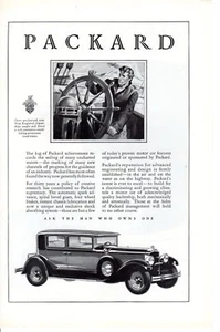 Vintage print auto car ad Packard Clipper ship Captian Bunte Diana c1928-30 - Picture 1 of 2