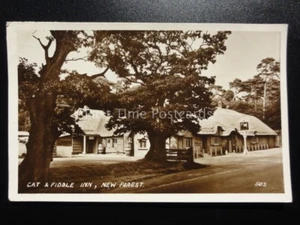 Hampshire: Cat & Fiddle Inn, New Forest c1946 RP Postcard - Picture 1 of 2