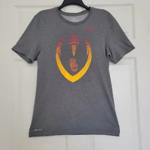 USC Trojans Nike Dri-Fit Legend Icon Performance Short Sleeve Tee Shirt Sz.Small - Picture 1 of 9