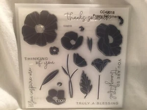 NEU Close To My Heart CC42018 "Poppy Sentiments" Briefmarke - Bild 1 von 3