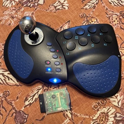 Intec PlayStation 2 PS2 Wireless Arcade Combat Stick Joystick w/ Dongle  - Image 1 of 4