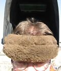 Tapis de sueur en peau de mouton marron naturel front pour casque de soudage JMS USA