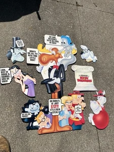 Rocky and Bullwinkle cardboard cut out lot - Picture 1 of 12