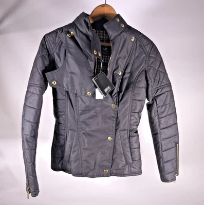 Barbour Black Streak International Extractor Quilt Jacket Size US 4 / UK 8 - Image 1 of 4