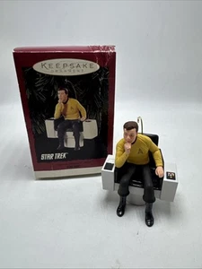 Hallmark Ornament "Captain James T Kirk" Star Trek 1995 New In Box - Picture 1 of 13