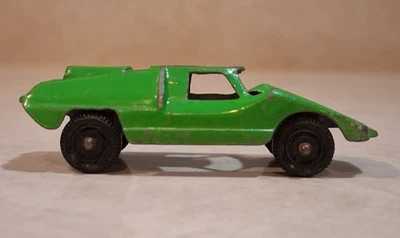 Tootsietoy Diecast Metal Green Fiat Abarth Car, Made in USA, Vintage - Image 1 of 4