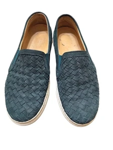 M. Gemi Cerchio Woven Leather Sneakers Slip On Women's EU36 US 6 Green Italian  - Picture 1 of 9