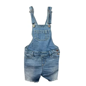 Abercrombie Kids Shortalls Girl’s 13/14 Blue Denim Sleeveless Cotton Cottagecore - Picture 1 of 10