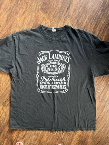 Jack Lambert T Shirt Pittsburgh Steelers Steel Curtain Defense Size 2XL - Picture 1 of 3