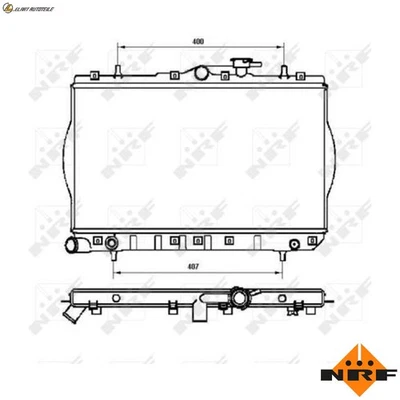 KÜHLER MOTORKÜHLUNG 53262 FÜR G4EK/G4FK 1.5L G4EH/G4CH/G4DH 1.3L 4cyl - Image 1 of 4