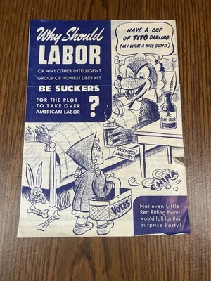  Folleto político anticomunista 1945 - propaganda de miedo rojo - Imagen 1 de 3