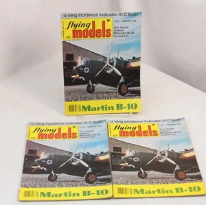 Flying Models Magazine January 1978 Martin B-10 R/C Boats m271 3 issues - Picture 1 of 12
