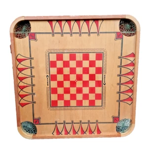 US: Vintage Carrom Board Game- Wall Decoration - Checkers - Picture 1 of 11