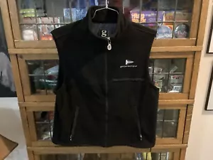 VTG Chicago Yacht Club Polo Black GEAR FOR SPORTS Full Zip Fleece Vest SZ S - Picture 1 of 11