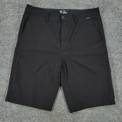 Pantalones Cortos Hurley Para Hombre Talla 32 Negro Chino Bolsillos Etiqueta Colgante Cremallera Mosca Adulto 34x10 Foto 1 de 4