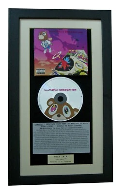 KANYE WEST Graduation CLASSIC CD Album GALLERY QUALITY FRAMED+EXPRESS WORLD SHIP