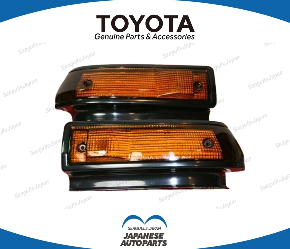 Juego de pares de lentes de señal de giro izquierda y derecha originales Toyota Trueno AE86 Sprinter OEM Foto 1 de 1