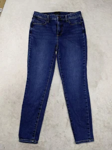 Talbots Jegging Womens Petite 8P Stretch Blue Skinny Jeans Mid Rise Dark Wash - Picture 1 of 11
