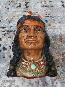Vintage UNIVERSAL STATUARY CORP CHICAGO 1966 Native American Indian - Picture 1 of 9