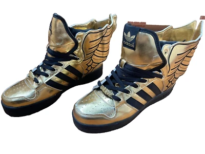 Adidas Originals Jeremy Scott Wings 2.0 sneakers Gold JS shoes ObyO size G19592 - Photo 1/4
