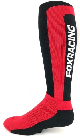 Fox Racing Crew Socks Red Black White Cover