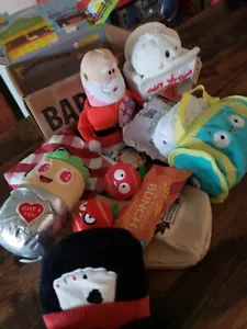 LOT M/L Bark Box KRIS KRINGLE Dumpling Ball Hot 4 You Bae Rito SQUEAKER Dog Toys - Picture 1 of 7