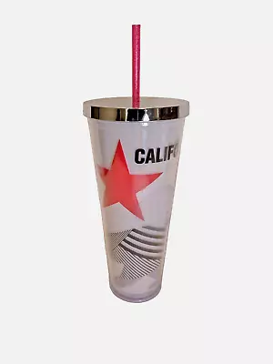 Starbucks 2014 24oz California Star Bear Tumbler Silver Lid Coffee - LE - Image 1 of 4