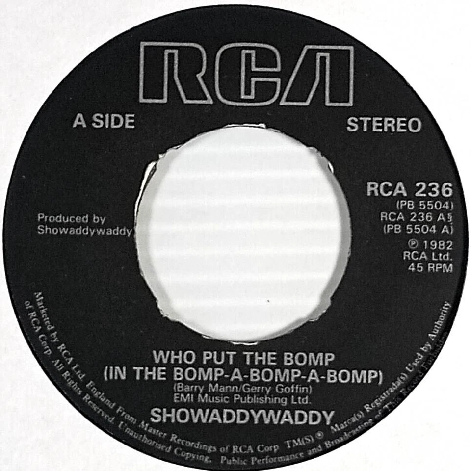 Showaddywaddy - Who Put The Bomp (In The Bomp-A-Bomp-A-Bomp) [7" 45 rpm] UK - Image 1 of 1