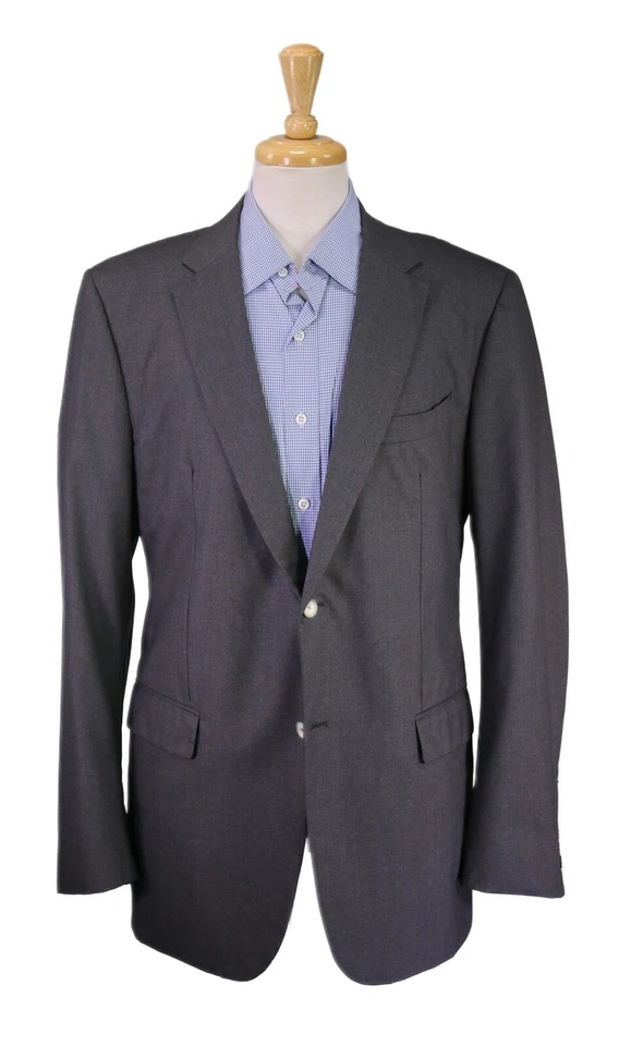 Chaqueta Blazer Jil Sander Para Hombres Hecha a Medida Gris Sólido 2-Btn Lana 44L Foto 1 de 4