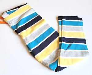Gymboree Girls 4 Flower Shower Yellow Blue Striped Leggings NWT - Picture 1 of 2