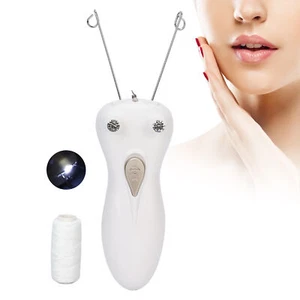 Electric Body Facial Hair Remover Threading Defeather Cotton Thread Epilator Set - Picture 1 of 14