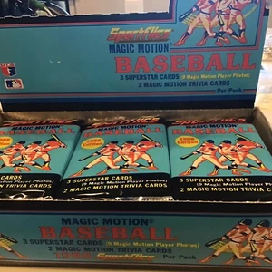 MAGIC MOTION BASEBALL CARDS 1988 Sportflics 36 Pkgs. New Unopened - Picture 1 of 3