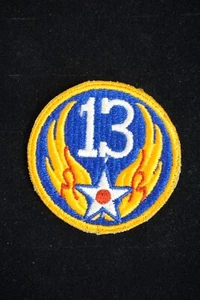 WW2 Era Thirteenth Air Force (Air Forces Patch) 13 AF PATCH White Back - Picture 1 of 2