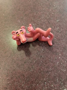 New Vintage 1983 THE PINK PANTHER Lying DownRubber Toy Figure BULLY China - Picture 1 of 7