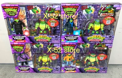 TMNT 8 фигурок ПОЛНЫЙ КОМПЛЕКТ Трубчатая Черепаха Каратэ Воины Подросток Мутант Ниндзя Черепаха - Изображение 1 из 4