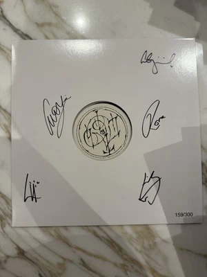 SIGNED The Last Dinner Party FROM THE PYRE: SIGNED WHITE LABEL 1LP TEST PRESSING - Image 1 of 3
