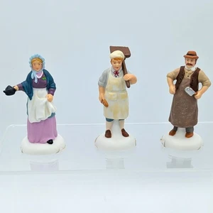 Department 56 Dickens Village Dickens Shopkeepers Set di 3 #807229 Usato in ottime condizioni con scatola - Foto 1 di 7