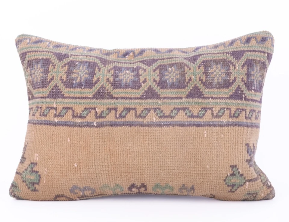 Decorative Handmade Turkish Kilim Pillow Cover Kilim Sofa Cushion Cover - Image 1 of 4