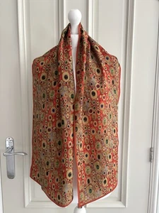 Fox&Chave Multicoloured Rectangle 100%Silk Scarf ,VGC - Picture 1 of 16