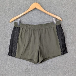 Fabletics Shorts Womens Small Active Lined Workout Lace Cynthia Army Olive - Picture 1 of 14