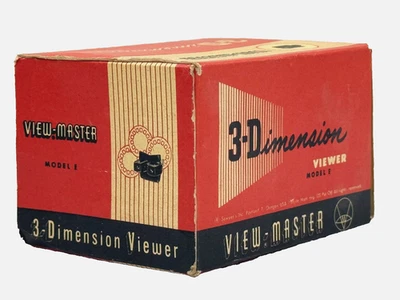 View Master 3-Dimension Brown Model E 1950s Vintage Viewer In Original Box - Image 1 of 4