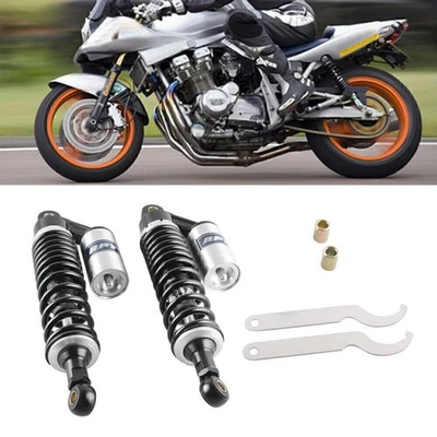 Motorcycle 340mm Rear Shocks Absorbers Suspension Fit Yamaha VMAX Honda CB500 Foto 1 de 4